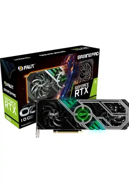 Palit GeForce RTX 3080 GamingPro OC 10GB Ekran Kartı Yüksek Performans ve Gelişmiş Teknoloji