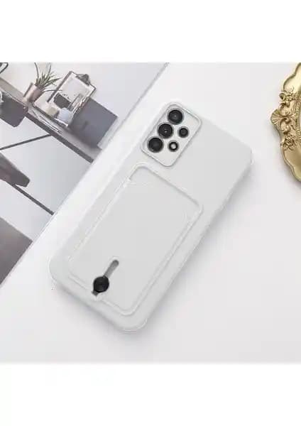 Samsung Galaxy A13 için şık ve dayanıklı kartlıklı silikon kılıf