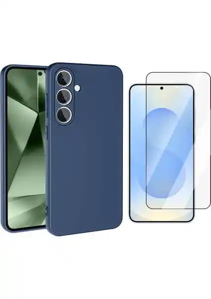 Samsung Galaxy A56 için Şık ve Dayanıklı Kılıf ile Ekran Koruyucu Seti