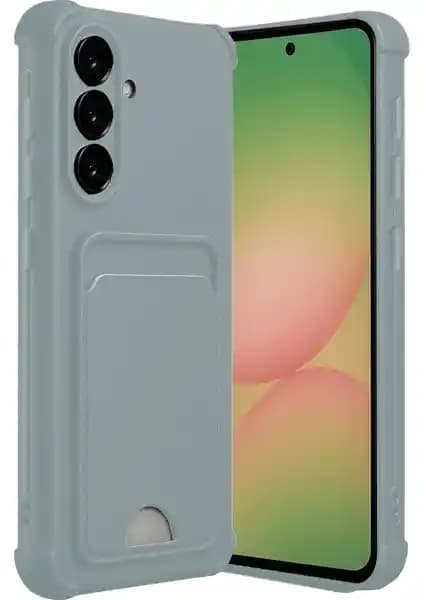 Samsung Galaxy A56 Uyumlu Silikon Kılıf Kartlı ve Kamera Koruyucu Özellikleriyle