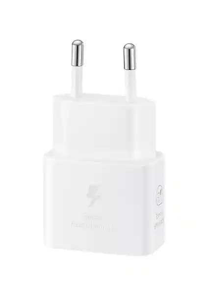 Samsung Galaxy Orijinal A05 A15 A25 25W Type-C Hızlı Şarj Adaptörü Beyaz