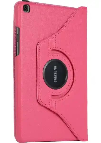 Samsung Galaxy Tab A7 SM T500 için Şık ve Fonksiyonel Döner Standlı Pembe Kılıf