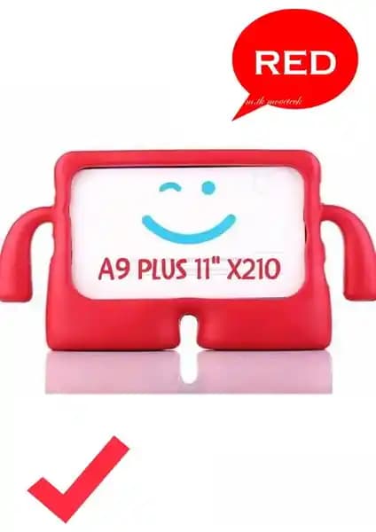 Samsung Galaxy Tab A9 Plus 11 İnç Çocuklar İçin Güvenli ve Eğlenceli Silikon Kılıfı