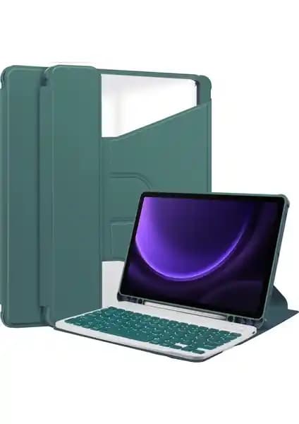 Samsung Galaxy Tab S9 Fe İçin Deri ve Bluetooth Klavye ile Döner Standli Kılıf Ürün Tanıtımı