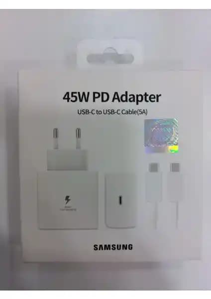 Samsung MRY 45W PD Adaptör USB-C Kablo ile Hızlı ve Güvenilir Şarj Deneyimi