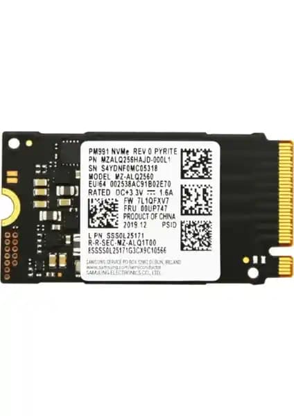 Samsung MZ-ALQ2560 256GB M.2 NVMe SSD ile Hızlı ve Güvenilir Depolama Çözümü