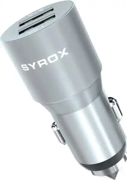 Syrox Çift Girişli Araç Şarj Cihazı ve Micro USB Kablo ile Hızlı ve Güvenli Şarj Deneyimi
