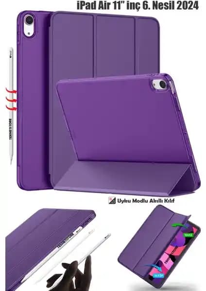 TekNetStore iPad Air 6 11 İnç 2024 Uyumlu Şık ve Koruyucu Tablet Kılıfı