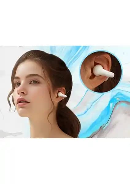 TopG Vox Q4 Ear Clip Beyaz Bluetooth Kulaklık Modern Tasarım ve Üstün Ses Performansı