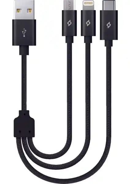 Ttec Alumicable Mini 30cm Çok Fonksiyonlu Şarj ve Veri Kablosu Günlük ve Seyahat Kullanımı İçin