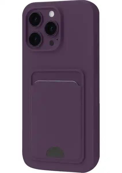 Wowacs Apple iPhone 16 Pro Uyumlu Kartlı Silikon Kılıf ile Güvenli ve Şık Koruma