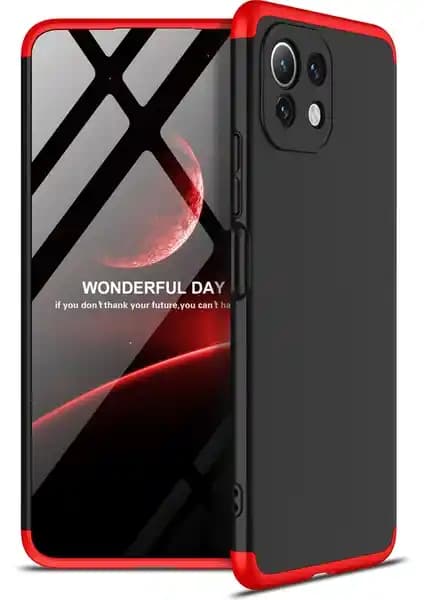 Xiaomi Mi 11 Lite İçin 3 Parça 360 Ays Kapak Kılıfı Şıklık ve Güçlü Koruma Sağlar