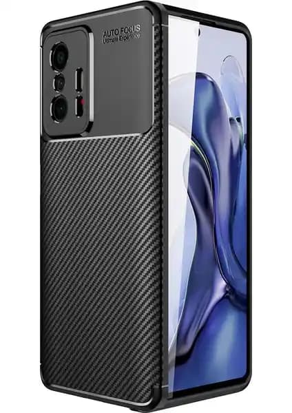 Xiaomi Mi 11T Pro için Şık ve Güçlü Koruma Sunan Karbon Desenli Silikon Kılıf