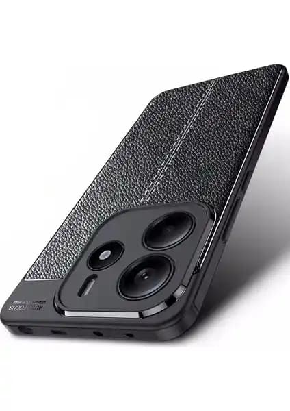 Xiaomi Redmi Note 14 için şık ve dayanıklı deri görünümlü kılıf yüksek koruma sağlıyor