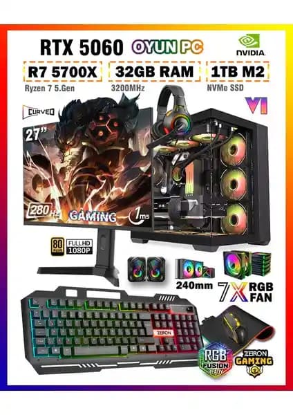 Zeiron Warrior Eagle X55: Güçlü İşlemci ve Gelişmiş Oyun Performansı Sunan Bilgisayar