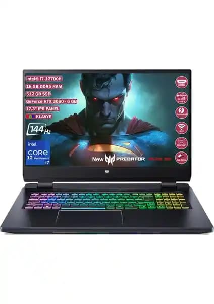 Acer Nitro Predator Helios PH317-56-79MX: Güçlü ve Taşınabilir Oyun ve Eğlence Dizüstü Bilgisayarı