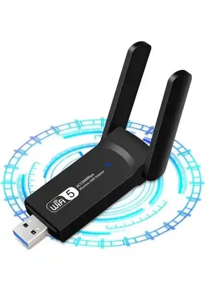 Bonjux AC1300 Mbps Dual Band USB 3.0 Adaptör ile Yüksek Hızlı ve Güvenilir Kablosuz Bağlantı