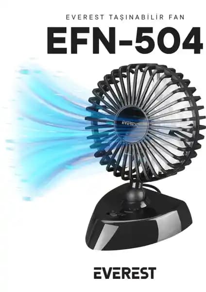 Everest EFN-504 Taşınabilir Masaüstü Siyah USB Fan İncelemesi ve Özellikleri