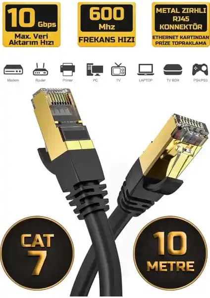 Gold Step Cat 7 Ethernet Kablosu: Yüksek Hız ve Güvenilirlik Sunan Profesyonel Ağ Çözümü