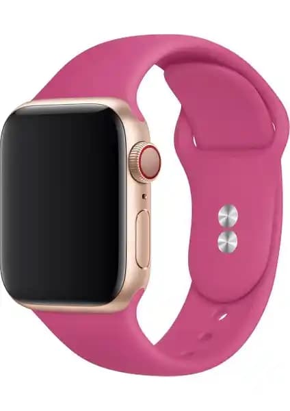 HappyCase M/l Beden Silikon Kordon Apple Watch Uyumlu Şık ve Dayanıklı Saat Kayışı