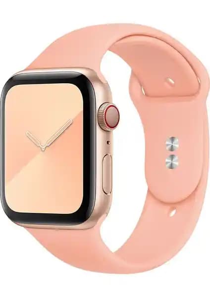 HappyCase Silikon Kordon Apple Watch 2-7 için 41 mm uyumlu şık ve dayanıklı saat aksesuarı