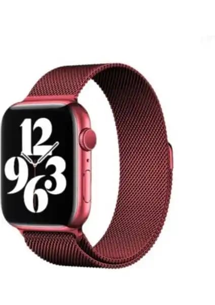 Mobilite Milano Loop Çelik Manyetik Kordon Apple Watch Serileri İçin Uygun