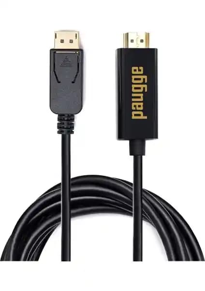 Paugge 4K 60Hz Ultra HD DisplayPort to HDMI V2.0 Adaptör Kablo Yüksek Performanslı Bağlantı Çözümü