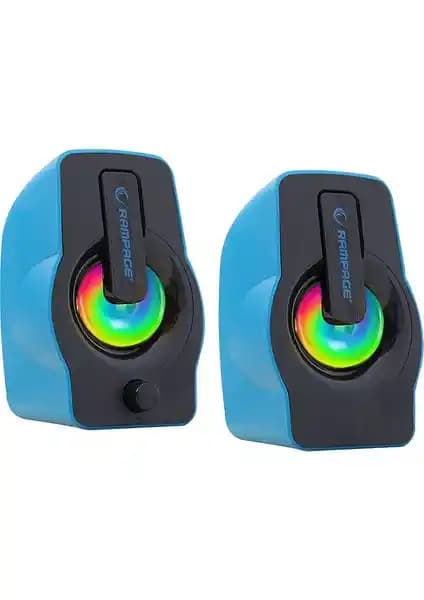 Rampage RMS-G7 Falsetto 2.0 USB Hoparlör: Güçlü Ses ve Görsel Efektler Sunan Kompakt Tasarım