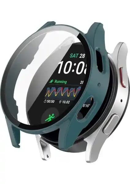 Samsung Galaxy Watch 7 44mm için Tam Koruma ve Estetik Kasa Ekran Koruyucu Seti
