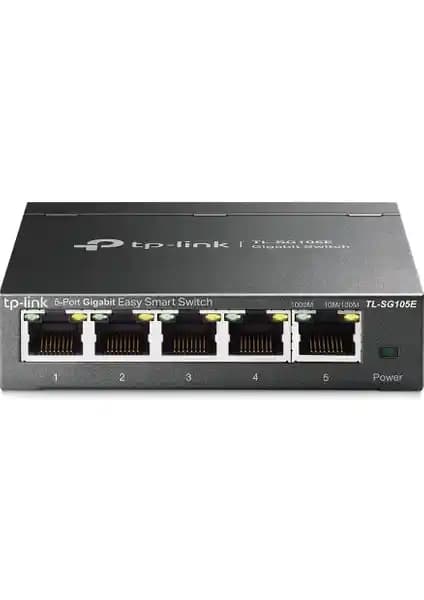 TP-Link TL-SG105E 5 Port Gigabit Yönetilebilir Ağ Anahtarı İşletmeler İçin Uygun