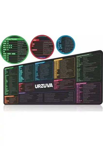 Urzuva Büyük Boy XL Mouse Pad Geniş Yüzey ve Ergonomik Tasarım Özellikleriyle