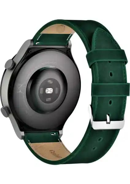 Vagave Huawei Watch 46mm 22mm Hakiki Deri Kordon Şık ve Dayanıklı Saat Aksesuarı