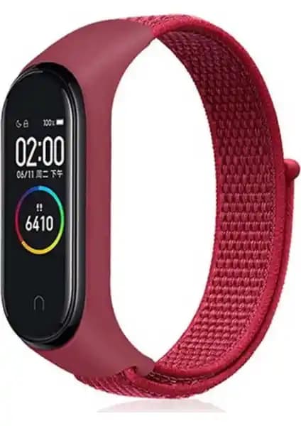 Xiaomi Mi Band 3, 4, 5 ve 6 için dayanıklı ve şık hasır kumaş spor kayışları