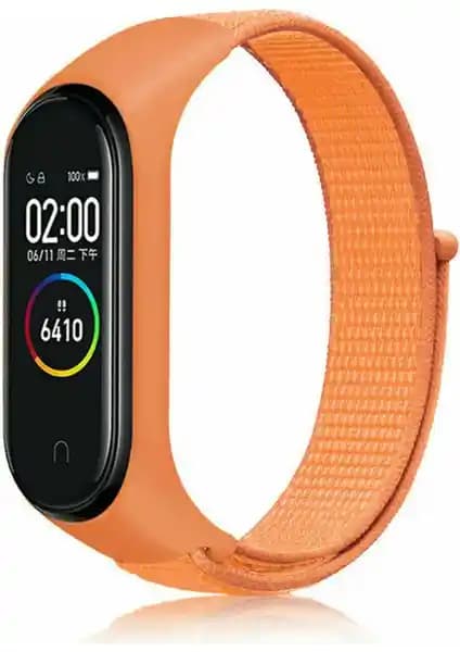 Xiaomi Mi Band 3-6 için dayanıklı ve şık hasır kumaş spor kayışları