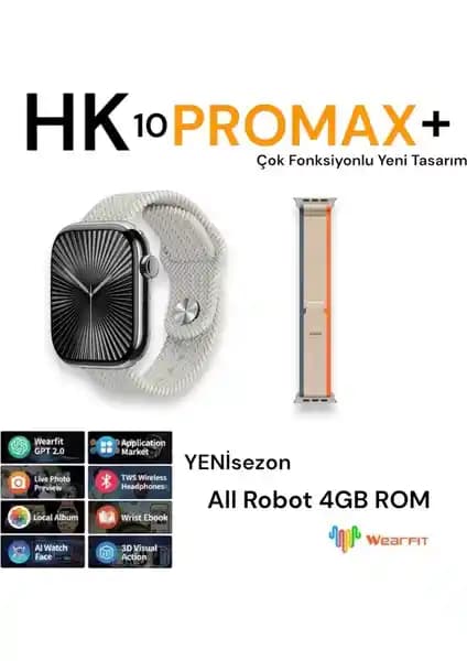 Bubitechh HK10 Pro Max+ ve Agm Teknoloji HK10 Pro Max Amoled Akıllı Saatleri Karşılaştırması