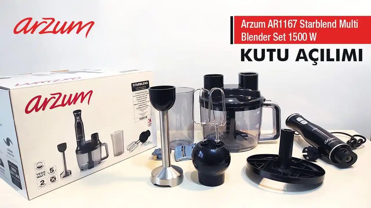 Arzum Starblend Çok Fonksiyonlu Blender Seti ile Mutfakta Yenilik ve Pratiklik