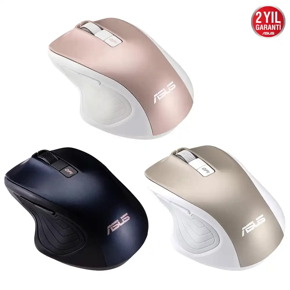 ASUS MW202 Kablosuz Sessiz Mouse: Ergonomik Tasarım ve Uzun Pil Ömrü ile Günlük Kullanım İçin Uygun
