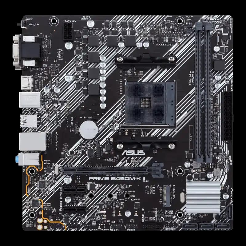 ASUS Prime B450M-K II Anakartı: Yüksek Performans ve Güvenilirlik Sunan Çok Yönlü Anakart
