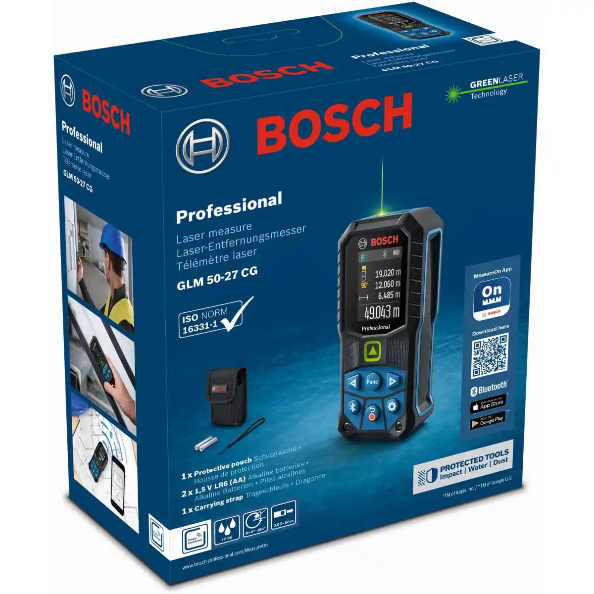 Bosch GLM 50-27 CG: Yüksek Hassasiyetli ve Dayanıklı Lazer Ölçüm Cihazı Özellikleri ve Kullanım Alanları