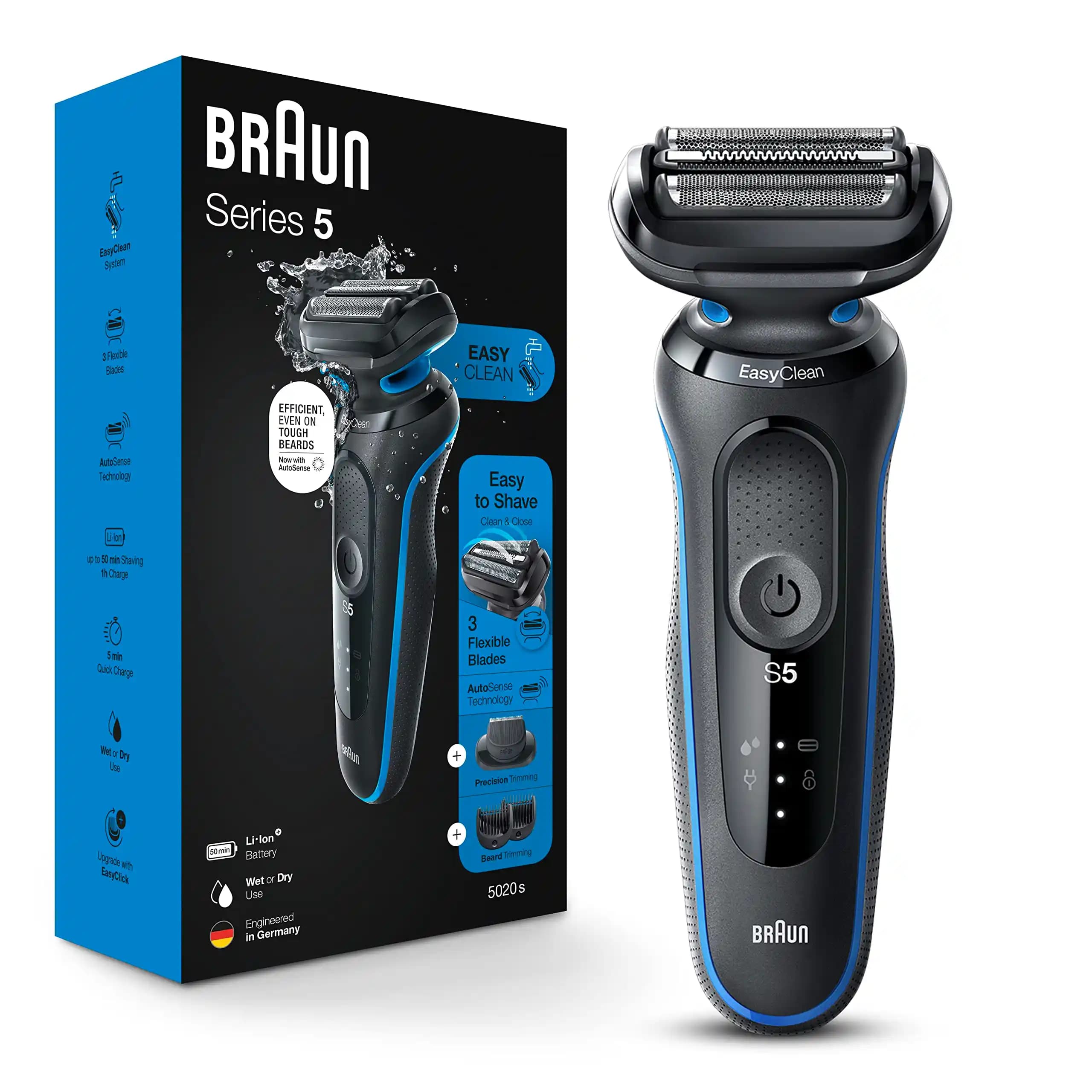 Braun Series 5 Erkekler İçin Yüksek Performanslı ve Dayanıklı Elektrikli Tıraş Makinesi