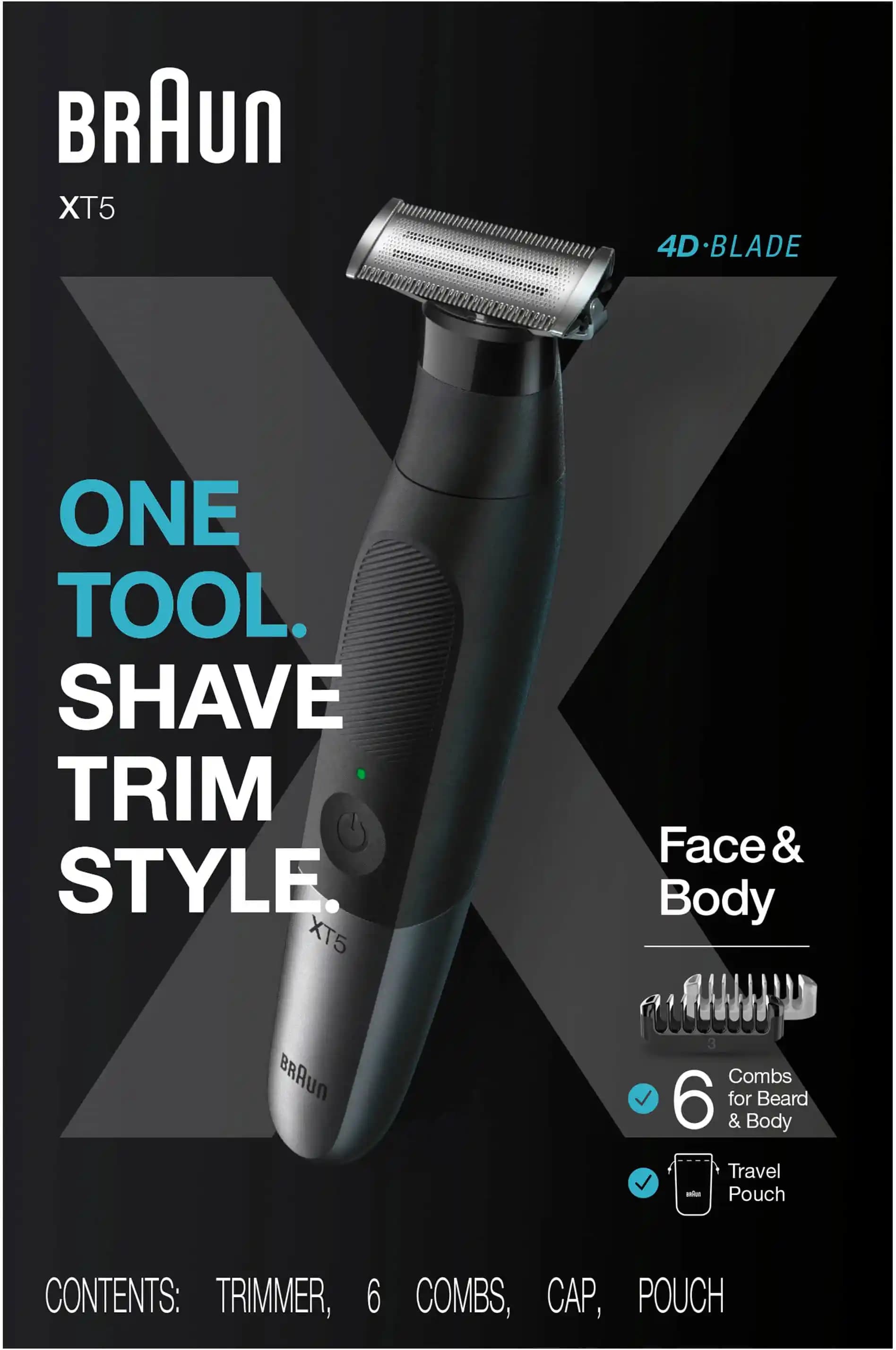 Braun XT5 Bıçak ile Yüksek Performanslı Elektronik Tıraş ve Bakım Çözümü