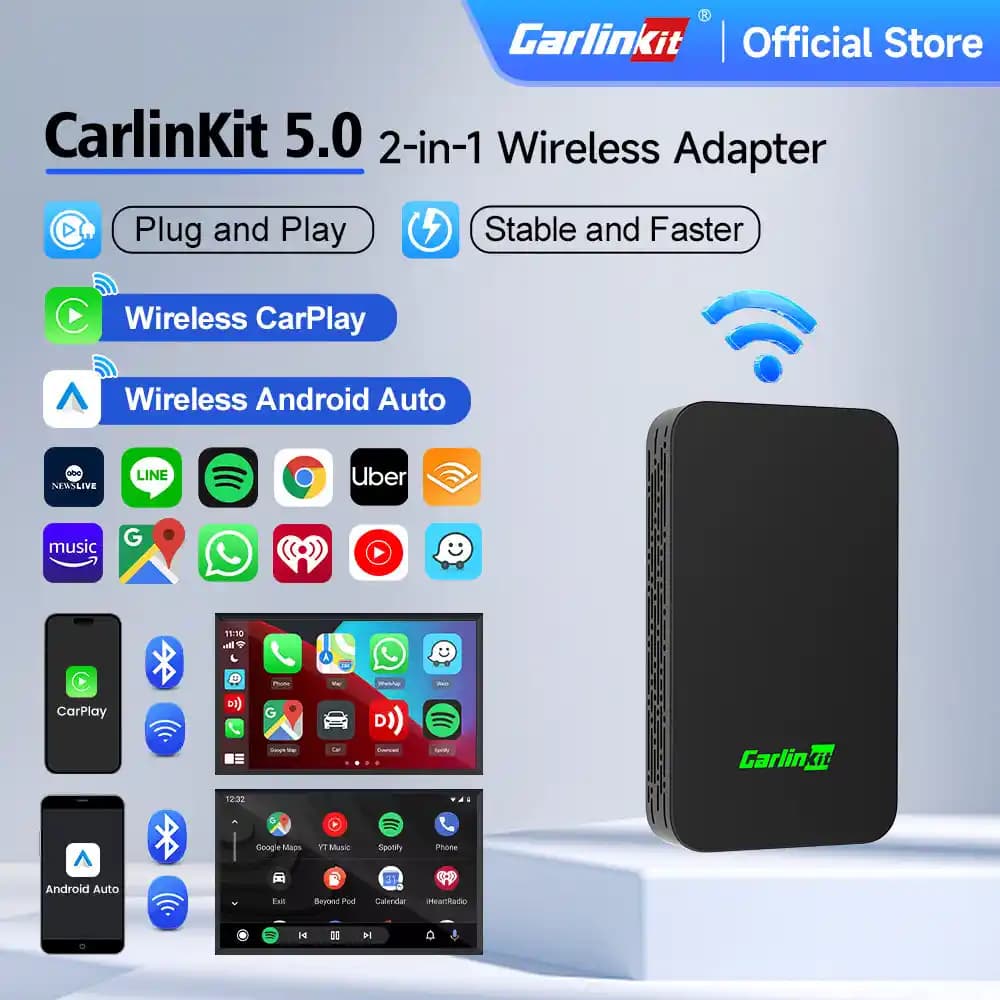 Carlinkit 5.0 ile Araç İçin Güçlü Kablosuz Bağlantı Çözümü