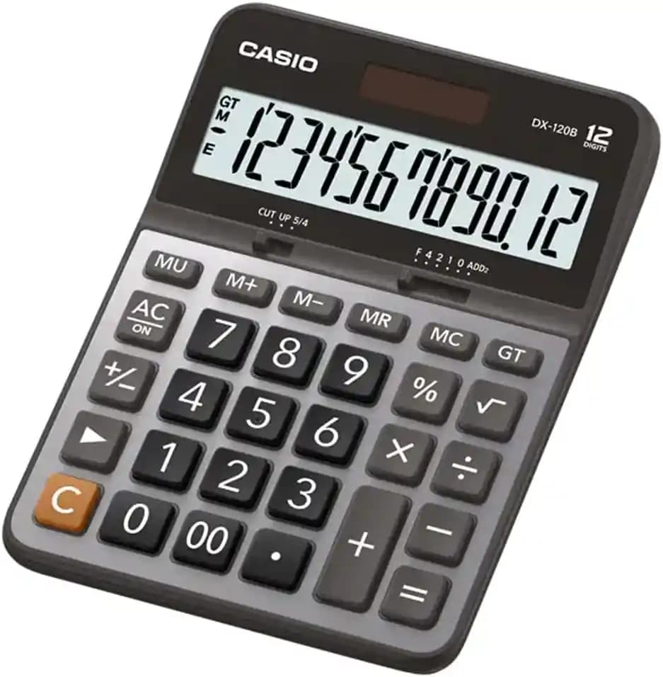 Casio DX-120B Hesap Makinesi: Dayanıklı ve Kullanışlı Temel Elektronik Cihaz