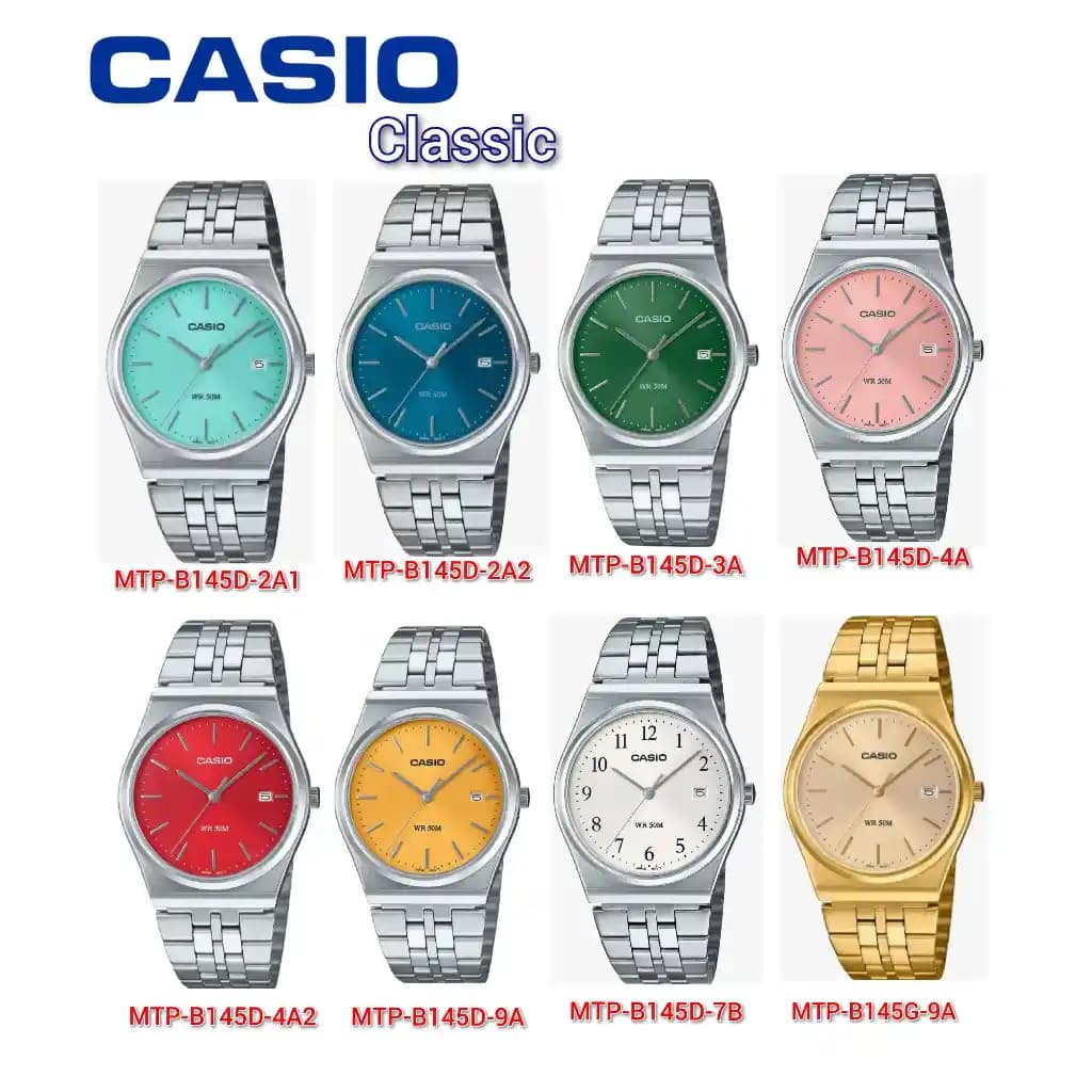 Casio MTP B145D: Şıklık ve Dayanıklılığı Bir Arada Sunan Analog Saat Modeli