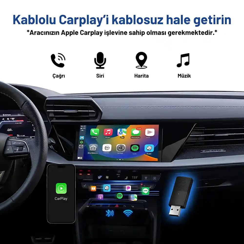 Kablosuz CarPlay Adaptörleri ve Kablosuz Bağlantı Çözümleri ile Otomobil Deneyimini Geliştirme