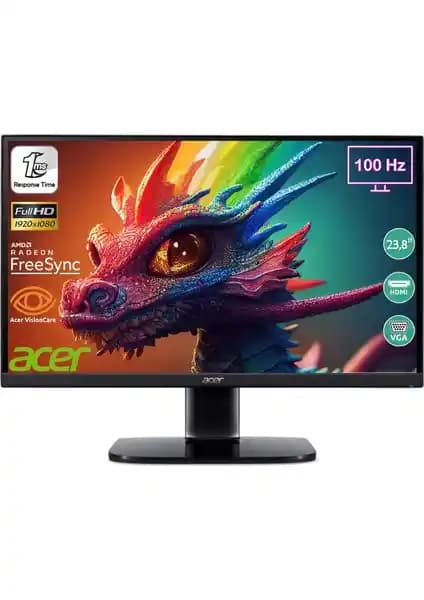 Acer KB242YH 23,8 İnç Monitör: Yüksek Performans ve Çok Yönlü Kullanım Özellikleri