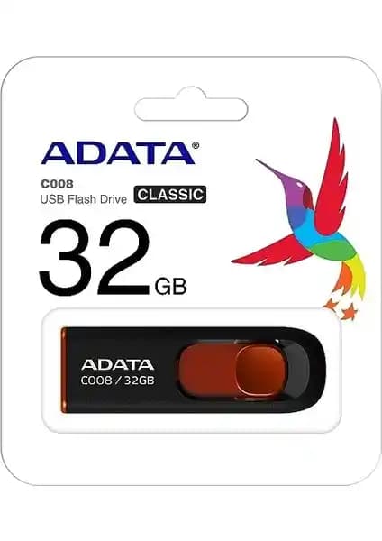 Adata C008 32GB USB Bellek: Şık Tasarım ve Güvenilir Veri Depolama Çözümü