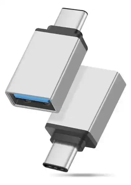 Airstorr USB Type-C Dönüştürücü Otg Adaptör Metal Şık ve Dayanıklı Tasarım
