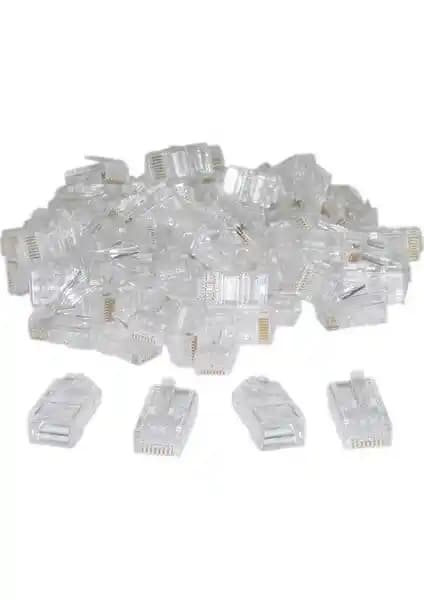 Alfais 4220 RJ45 Jack Konnektörleri 100 Adet Ethernet Bağlantısı İçin Güvenilir Çözüm