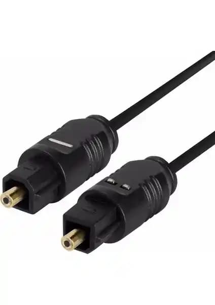 Alfais 4450 Fiber Optik Toslink Ses Kablosu 50cm Siyah Yüksek Kalite Performans